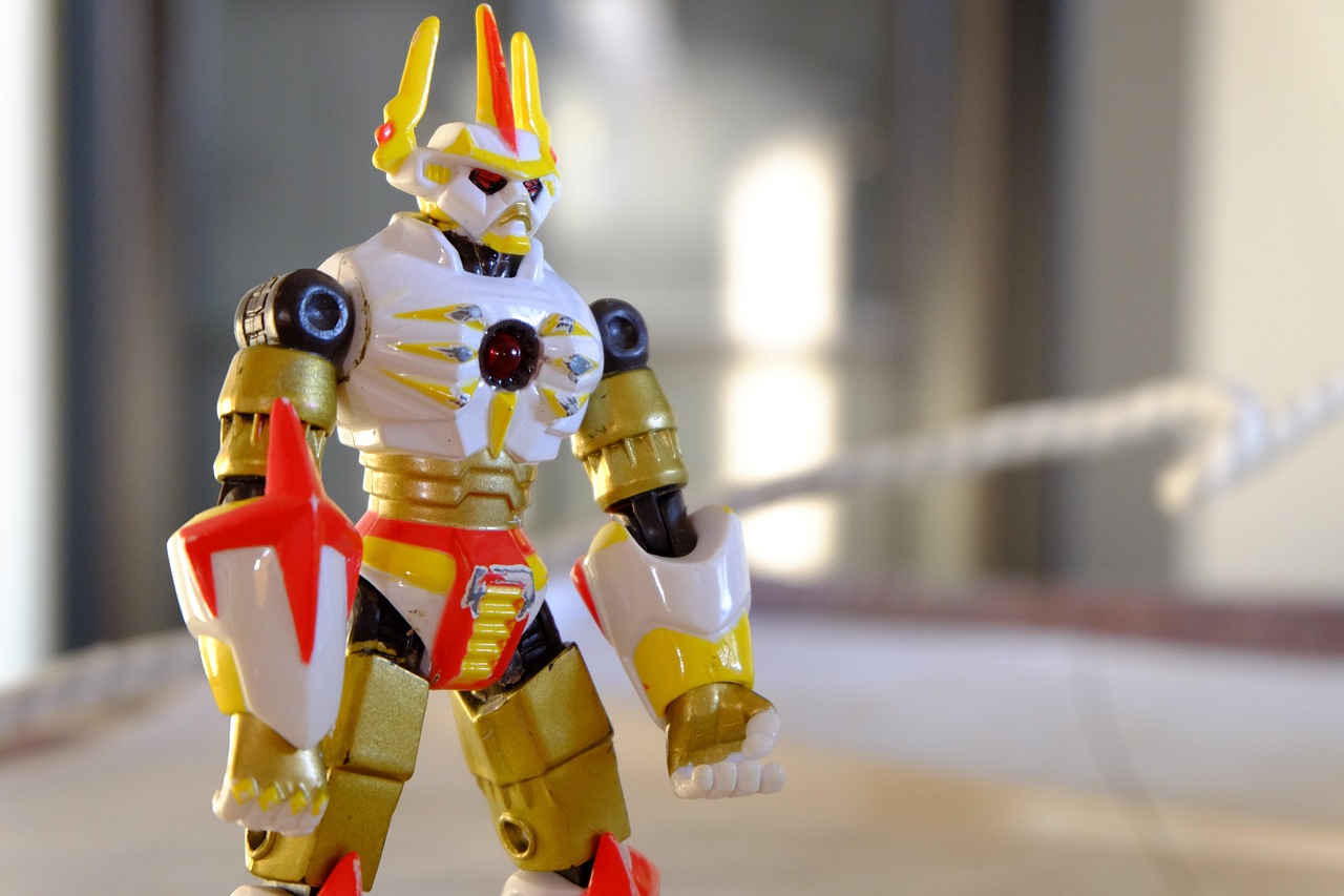 Cavalieri dello Zodiaco anni '80 in esposizione, simboli di nostalgia e valore collezionistico.