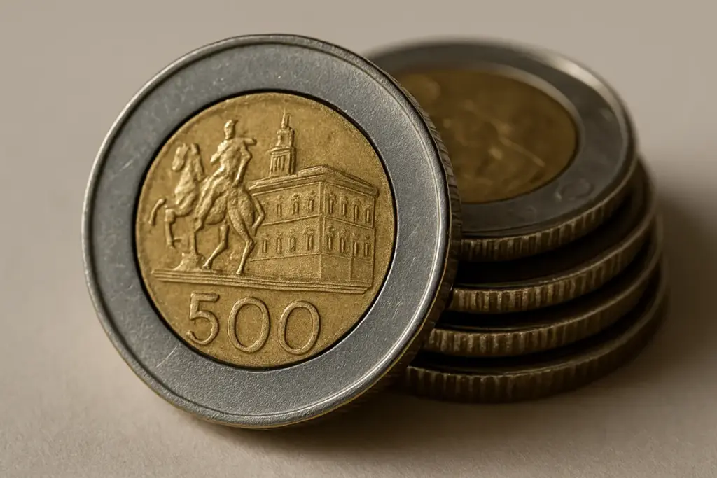 500 lire bimetalliche: valore attuale e quotazioni