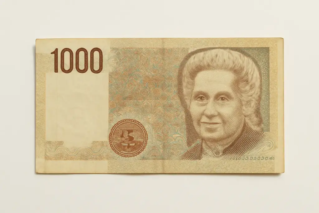 1000 lire di carta valore: quanto valgono oggi le banconote della Montessori